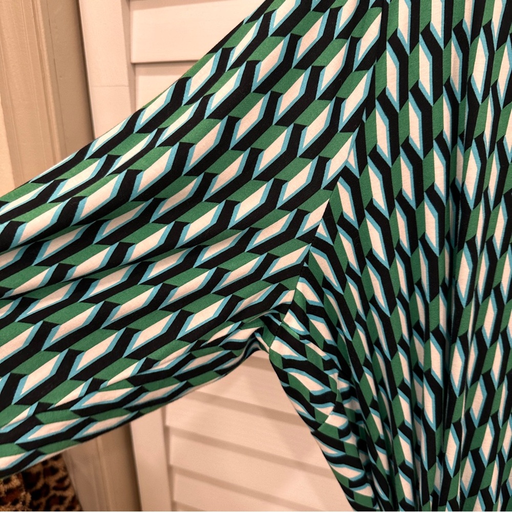 Diane Von Furstenberg for Target DVF x Target wrap dress 3X green - Picture 3 of 11